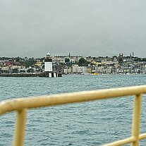 Exit from the harbour of St Peter Port