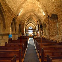 Nave with benches
