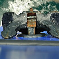 Anchor and water under the keel