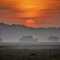 Sonnenaufgang am Somló Berg Sonnenaufgang am Somló Berg