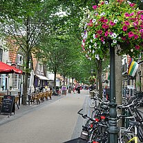 Straße in Midsland Straße in Midsland