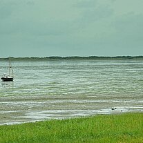 Boot im Watt Boot im Watt