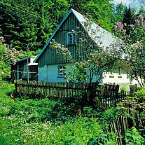 Holzhaus mit Garten Holzhaus mit Garten