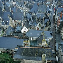 auf dem Turm Dinan von oben auf dem Turm Dinan von oben