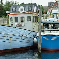 Schiffe im Hafen von Hesnæs Schiffe im Hafen von Hesnæs