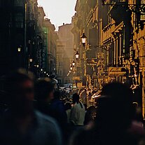 Straße am Abend Straße am Abend