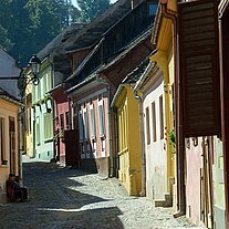 Strada Tamplanilor Gasse von unten