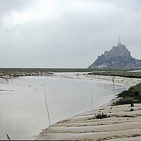 Le Mont Saint Michel Flußmündung