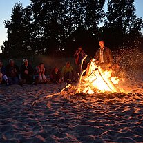 Lagerfeuer am Strand Lagerfeuer am Strand