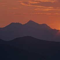 Sonnenuntergang am Monte Cappane Sonnenuntergang - Berggipfel