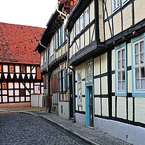 Straße in Quedlinburg Straße in Quedlinburg