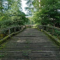 Holzbrücke über die Örtze Holzbrücke über die Örtze