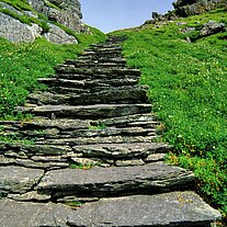 1000 Jahre alte Steintreppe