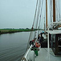 wieder in breiterem Gewässer