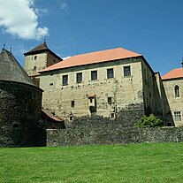 die Burg Svihov von hinten die Burg Svihov von hinten