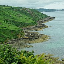 Küste der Normandie bei Landemer Küste der Normandie bei Landemer
