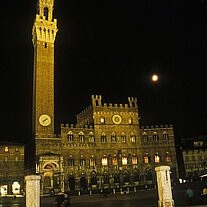 Siena: Il Campo nachts Il Campo nachts