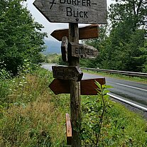 Schild auf dem Weg nach Cochem