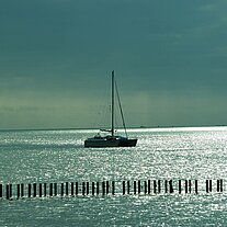 Stimmung an der Landungsbrücke von Ameland Stimmung an der Landungsbrücke von Ameland