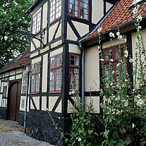 Fachwerkhaus mit Blumen Fachwerkhaus mit Blumen