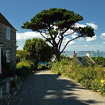 Weg durch das Village Weg durch das Village