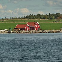 Bootshäuser auf Åmøy