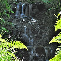 Wasserfall im Garten Wasserfall im Garten