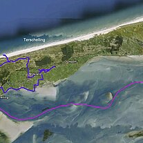 Landkarte Terschelling Landkarte Terschelling