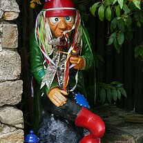 Figur auf der Mauer Figur auf der Mauer