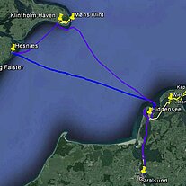 Landkarte Rügen Arkona