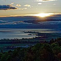 Blick am Morgen nach Bregenz Blick am Morgen nach Bregenz