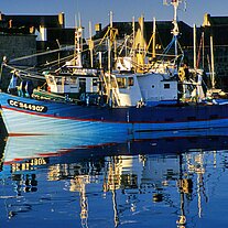 Concarneau: Boote Boot im Hafen