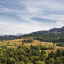 Blick ins Hochgebirge Pass Setref