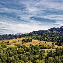 Blick ins Hochgebirge Pass Setref