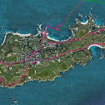 Karte Alderney Karte Alderney