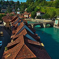 Blick von der Nydeggbrücke auf die Aare Blick von der Nydeggbrücke auf die Aare