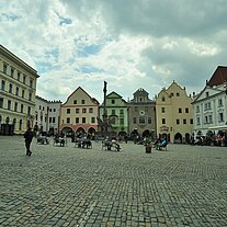Marktplatz von böhmisch Krummau Marktplatz von böhmisch Krummau