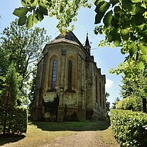 Kapelle von Burg Horni Rad gotische Kapelle von hinten