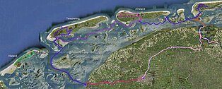 Karte westfriesische Inseln Karte westfriesische Inseln