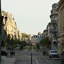 Die Straßen von Reims am Morgen Die Straßen von Reims am Morgen