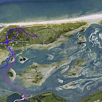 Landkarte Schiermonnikoog Landkarte Schiermonnikoog