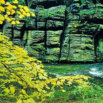 Die Kamnitzklamm an der Grundmühle Die Kamnitzklamm an der Grundmühle