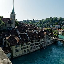 Blick von der Nydeggbrücke auf die Aare Blick von der Nydeggbrücke auf die Aare
