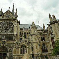 Südfassade von Notre Dame Südfassade von Notre Dame