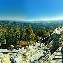 Panorama auf der Burg Weissenstein Panorama auf der Burg Weissenstein