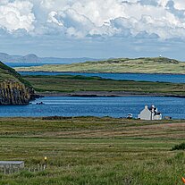 Blick nach Balmacqueen und Eilean Trodday Blick nach Balmacqueen und Eilean Trodday
