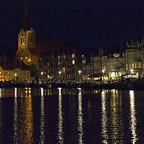 Hafen von Sønderborg bei Nacht Hafen von Sønderborg bei Nacht