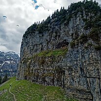 von der Seilbahn auf die Berge von der Seilbahn auf die Berge