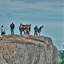 Die anderen auf dem Felsen
