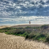 Rubjerg Knude Fyr in den Dünen Rubjerg Knude Fyr in den Dünen